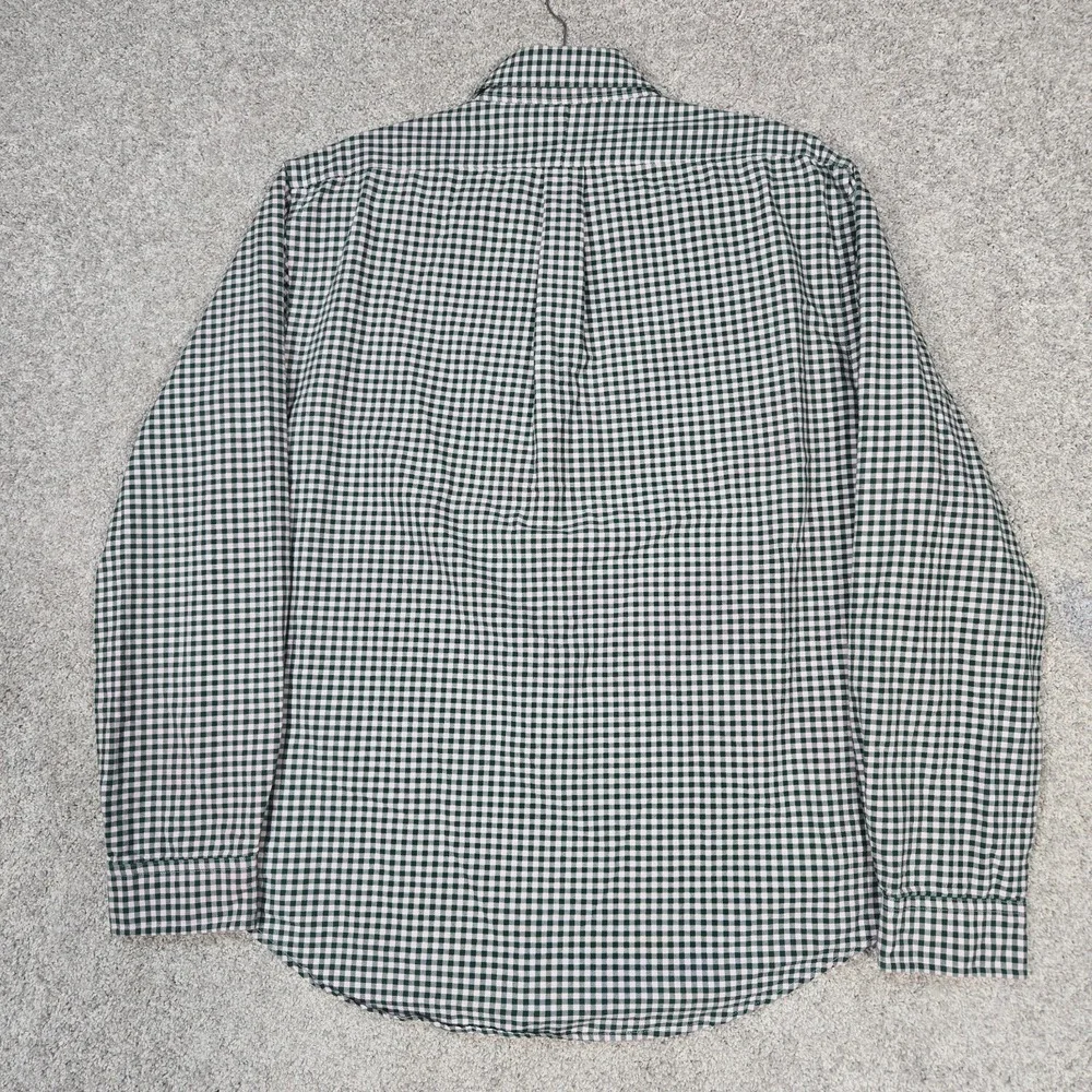 Polo Ralph Lauren Oxford Shirt men XL Green Gingham Check Classic Fit flesh Pony